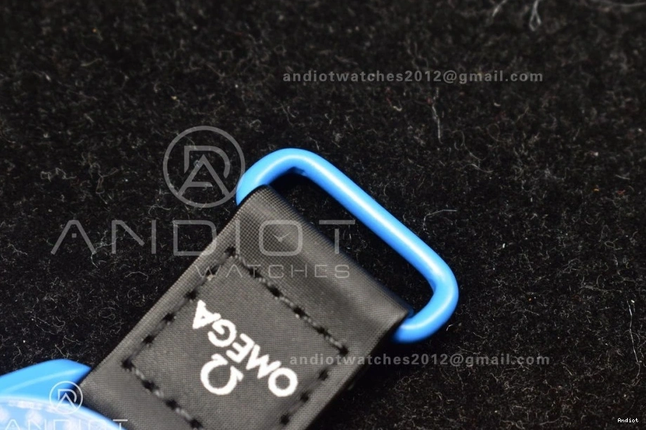 to x Moonwatch Nylon Neptune Strap Swatch Omega on Mission Quartz Bioceramic 0412